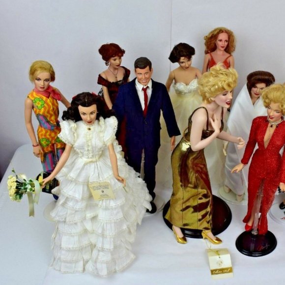 Franklin Mint Dolls Excellent Condition Marilyn Monroe, Elizabeth Lot of 13 TAGS - Picture 12 of 12